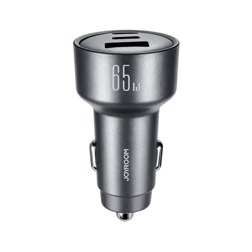 اشحن اللابتوب والموبايل في عربيتك بنفس الوقت! اشتري شاحن السيارة الذكي JOYROOM JR-CCN19 بقدرة 65W و3 منافذ شحن سريع (2x Type-C + USB-A) بأفضل سعر إكسسوارات سيارات في مصر!