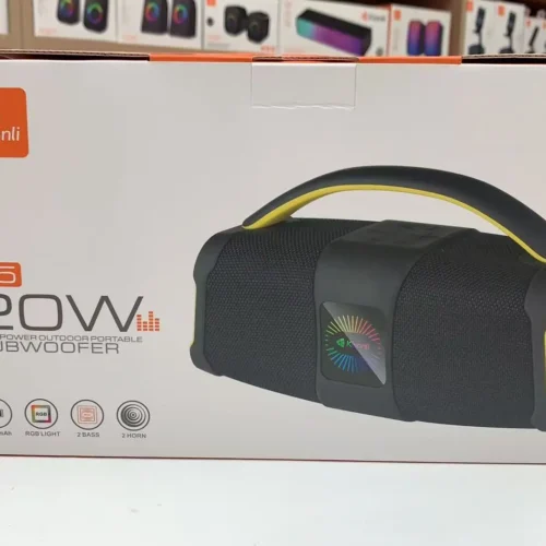 اشتري سماعة Kisonli K5 اللاسلكية بقدرة 20W وبطارية 3600mAh مع إضاءة RGB وتقنية TWS وباس قوي. أفضل سعر سماعة بلوتوث محمولة في مصر مع توصيل سريع.