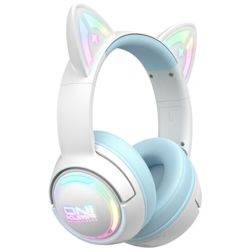 اشتري سماعة الجيمينج Onikuma GT838 بتصميم أذن القطة 3D وإضاءة RGB الجذابة. (2.4G wireless + سلكي) بدون تأخير، مايك نقي، وصوت محيطي 7.1 بأفضل قيمة في مصر! 