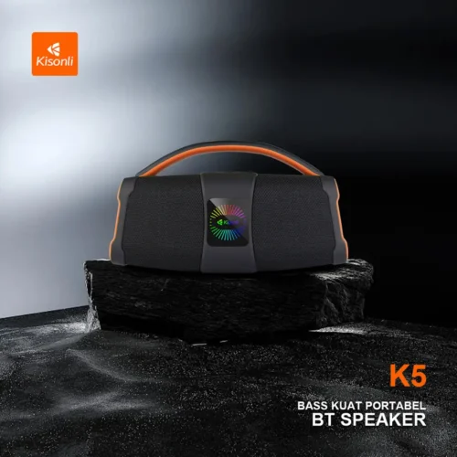 اشتري سماعة Kisonli K5 اللاسلكية بقدرة 20W وبطارية 3600mAh مع إضاءة RGB وتقنية TWS وباس قوي. أفضل سعر سماعة بلوتوث محمولة في مصر مع توصيل سريع.
