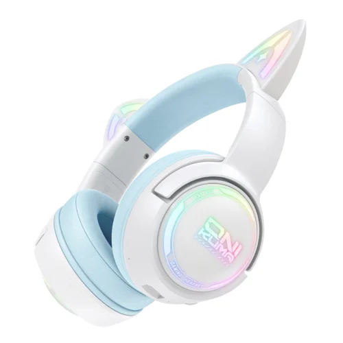 اشتري سماعة الجيمينج Onikuma GT838 بتصميم أذن القطة 3D وإضاءة RGB الجذابة. (2.4G wireless + سلكي) بدون تأخير، مايك نقي، وصوت محيطي 7.1 بأفضل قيمة في مصر! 