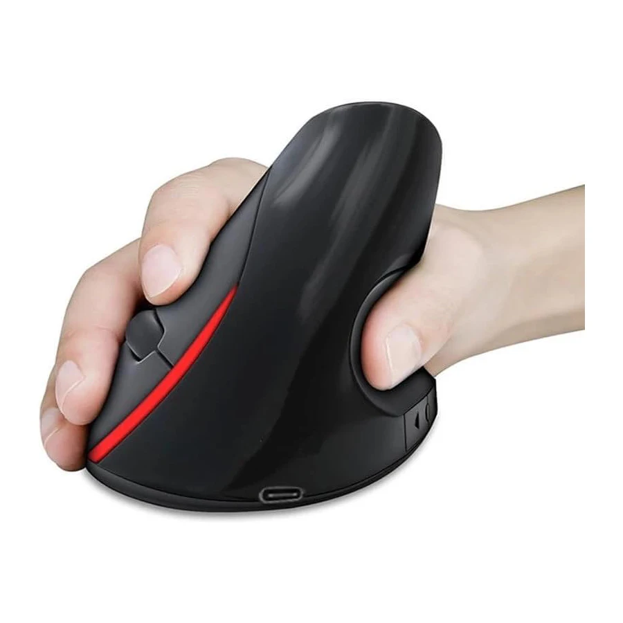 JERTECH JR321 Vertical Rechargeable Wireless Mouse Silent Clicks Optical Sensor 1600 DPI ماوس وايرلس افقي ذات نقرات صامتة و مستشعر بصري ١٦٠٠ دي بي اي 2 اشتري ماوس الجيمينج والعمل المكتبي الرأسي JERTECH JR321 في مصر. تصميم مريح يمنع آلام المعصم، نقرات صامتة Silent Clicks، بطارية قابلة للشحن 400mAh، ودقة 1600DPI!