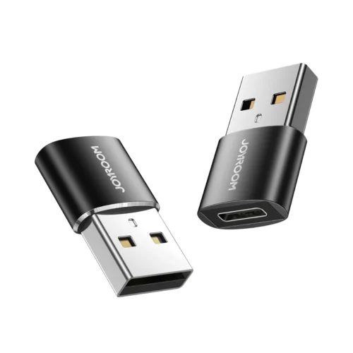 اشتري عرض قطعتين محول USB إلى Type-C المعدني Joyroom S-H152 من جويروم بأسعار ممتازة في مصر. شحن سريع 3A، نقل بيانات، وهيكل زنك متين للشواحن واللابتوب.