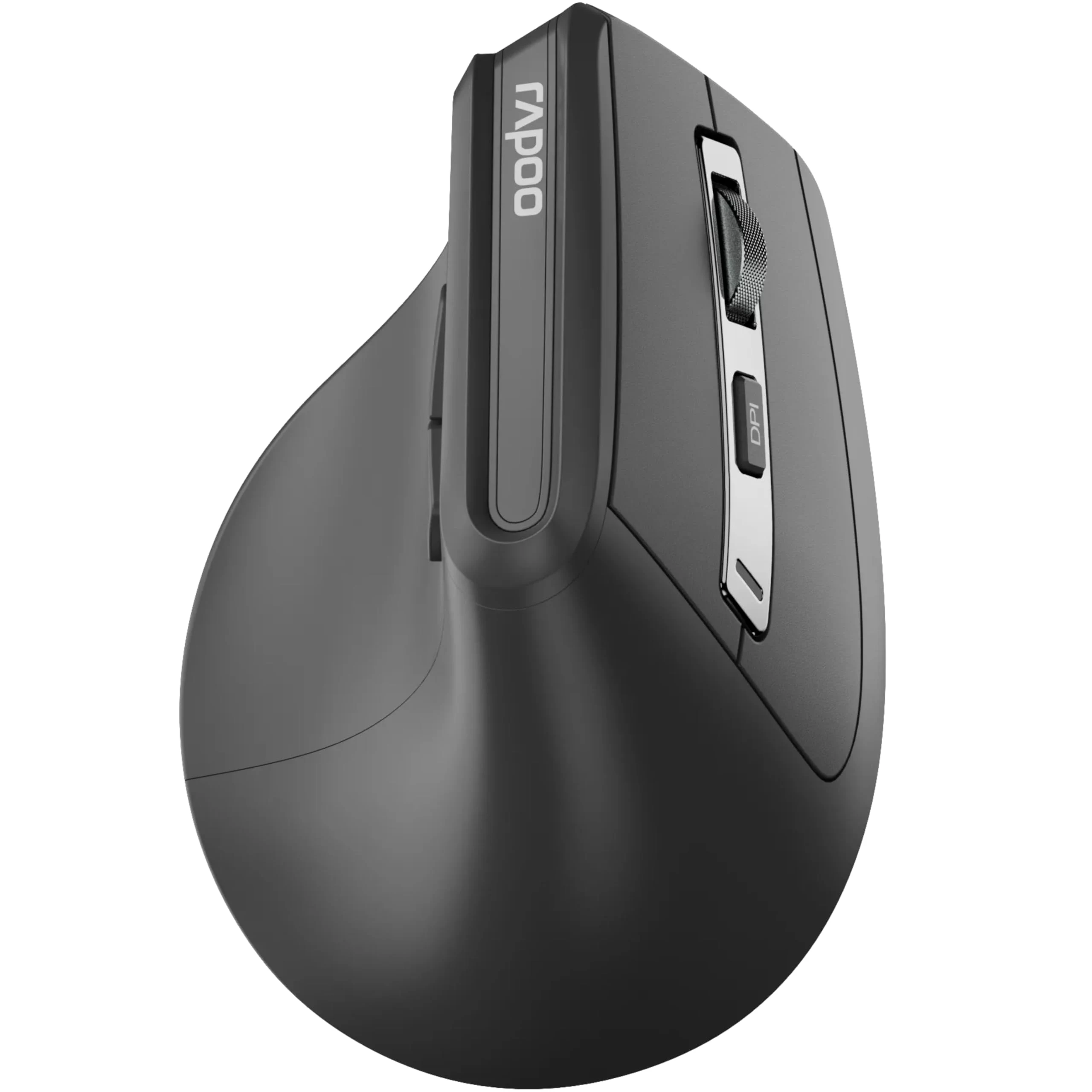 Rapoo EV310M Multi-Mode Wireless and Bluetooth Vertical Ergonomic Mouse ماوس رأسي وايرلس بتوصيل ثنائي بلوتوث و وايرلس 1 اشتري ماوس رابو الرأسي Rapoo EV310M في مصر. توصيل متعدد Bluetooth 5.0 و 2.4GHz، ربط أجهزة متعددة بضغطة زر، تصميم أرجونوميك يحمي المعصم، وبطارية تعيش حتى 9 أشهر!