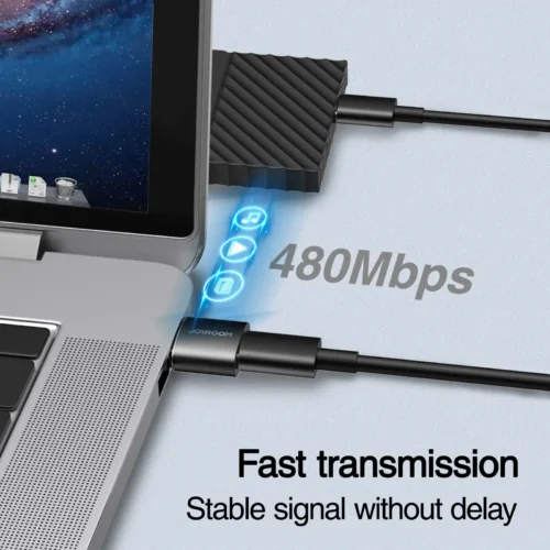اشتري عرض قطعتين محول USB إلى Type-C المعدني Joyroom S-H151 من جويروم بأسعار ممتازة في مصر. شحن سريع 3A، نقل بيانات، وهيكل زنك متين للشواحن واللابتوب.