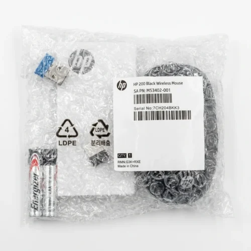 اشتري ماوس HP 200 Wireless الأصلي بحالة الـ Open Box بالسوق المصري. حساسية 1000DPI، مدى 10 أمتار، تصميم مريح لليدين، وأداء عملي للمكاتب واللابتوب بسعر اقتصادي!