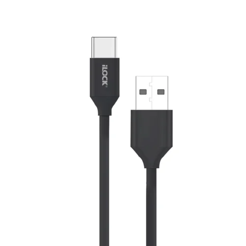 اشتري كابل شحن ونقل بيانات USB-A إلى Type-C من iLock No.5087 قدرة 25W في مصر. خامة PVC عالية التحمل، شحن آمن للموبايل والباور بنك، وبطول 1 متر بدون تشابك.
