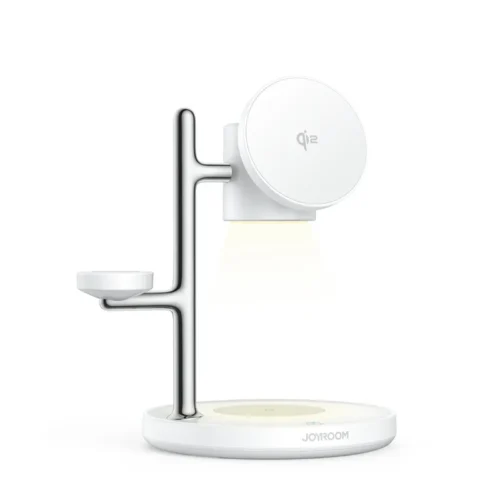 Home 37 اشتري شاحن لاسلكي 4 في 1 Joyroom JR-W23 بمعيار Qi2 قدرة 15W في مصر. يشحن الموبايل، الساعة، والسماعة مع أباجورة إضاءة باللمس وخامة زنيك مقاومة للحريق!