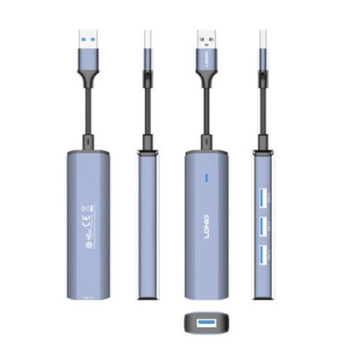 اشتري موزع المنافذ LDNIO DS-114U في مصر. تحويل منفذ USB-A إلى 4 منافذ USB 3.0 فائقة السرعة 5Gbps، كابل طويل 1.2 متر، وتوافق كامل مع أجهزة الكمبيوتر واللابتوب!