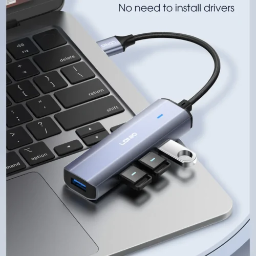 Home 59 اشتري موزع المنافذ LDNIO DS-114U في مصر. تحويل منفذ USB-A إلى 4 منافذ USB 3.0 فائقة السرعة 5Gbps، كابل طويل 1.2 متر، وتوافق كامل مع أجهزة الكمبيوتر واللابتوب!