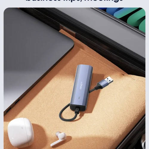 اشتري موزع المنافذ LDNIO DS-114U في مصر. تحويل منفذ USB-A إلى 4 منافذ USB 3.0 فائقة السرعة 5Gbps، كابل طويل 1.2 متر، وتوافق كامل مع أجهزة الكمبيوتر واللابتوب!