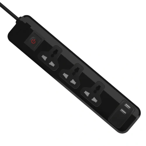 اشتري مشترك الكهرباء الذكي iLock No.5110 بحماية كاملة في مصر. 3 عيون كهرباء يونيفرسال، 2 منفذ USB شحن سريع 18W، قدرة يتحمل 2860 واط، وطول كابل 2 متر للمنازل والمكاتب.