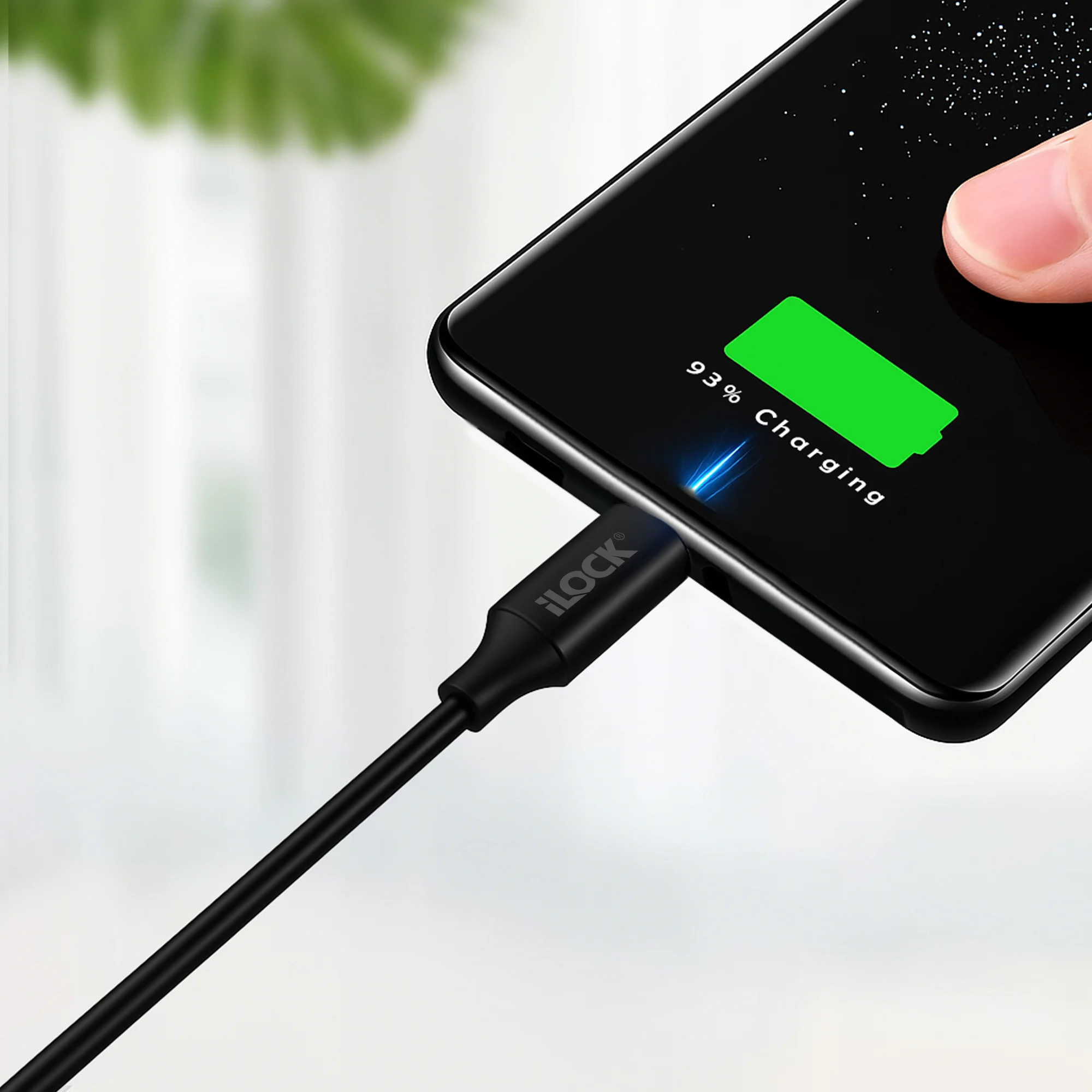 iLock no.5087 USB-A to Type-C 25W Fast Charging & Data Sync Cable 1M كابل شحن يو اس بي ل تايب سي بقدرة ٢٥ واط 3 اشتري كابل شحن ونقل بيانات USB-A إلى Type-C من iLock No.5087 قدرة 25W في مصر. خامة PVC عالية التحمل، شحن آمن للموبايل والباور بنك، وبطول 1 متر بدون تشابك.