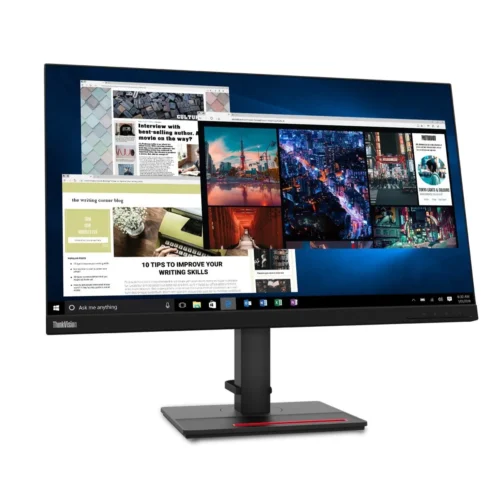 شاشة الأعمال والجرافيك الاحترافية Lenovo ThinkVision T27q-20 (دقة 2K QHD)شاشة 27 بوصة بدقة 2560x1440 IPS، حواف نحيفة جداً (3-Side NearEdgeless)، موزّع منافذ USB 3.1 مدمج، وحامل هيدروليكي احترافي كامل التحريك للمصممين والمبرمجين في مصرتُعتبر شاشة Lenovo ThinkVision T27q-20 (فرز أول - استيراد بحالة الزيرو) الخيار الأذكى والأعلى قيمة مقابل السعر للمصممين، صناع المحتوى، المبرمجين، وأصحاب الشركات بالسوق المصري. تجمع هذه الشاشة بين مساحة العرض الشاسعة بحجم 27 بوصة والدقة الفائقة 2K QHD (2560x1440) التي تمنحك تفاصيل أطول بـ 1.7 مرة مقارنة بشاشات الـ Full HD العادية، مما يسمح لك بفتح عدة نوافذ ومستندات بالتوازي دون الحاجة لتضييق مساحة العمل.تعتمد الشاشة على لوحة IPS Panel بألوان معتمدة ومغطاة بنسبة 99% sRGB لضمان دقة ألوان واقعية ومساحة رؤية عريضة 178 درجة، مع حواف شبه منعدمة من ثلاثة اتجاهات لتسهيل عملية ربط شاشتين أو أكثر ببعضهما البعض بدون فاصل مزعج. وتكتمل روعة الشاشة بحاملها الهندسي الذكي المتكامل الذي يتيح لك تعديل الارتفاع، الإمالة، والدوران المحوري (Pivot) لتتحول لوضع رأسي مخصص لقراءة الأكواد والمستندات الطويلة، إلى جانب فتحة مدمجة لتثبيت الموبايل وموزّع منافذ USB 3.1 Hub لربط كافة الفلاشات واكسسوارات مكتبك بسهولة.لماذا تشتري شاشة Lenovo ThinkVision T27q-20؟ (Key Benefits)وضوح وفخامة التفاصيل (27" 2K QHD Resolution): دقة 2560×1440 تمنحك مساحة عمل ضخمة ونقاء صورة فائق يظهر أدق التفاصيل في التصميمات الهندسية، المونتاج، وملفات الإكسيل المعقدة.ألوان معتمدة وجبارة للمصممين (99% sRGB IPS Panel): ألوان حقيقية وزوايا رؤية واسعة جداً بدون أي تغيير في الدرجات، مما يجعلها مثالية لمهندسي الجرافيك والمصممين ومحرري الصور والميديا.تصميم بدون حواف لتطبيقات الشاشات المزدوجة (3-Side NearEdgeless): حواف نحيفة للغاية تجعل تجربة العمل بشاشتين متجاورتين سلسة ومتصلة خالية من الحدود السميكة الفاصلة.حامل هيدروليكي مريح للرقبة (Full Ergonomic Height/Pivot Stand): إمكانية تعديل الارتفاع (Lift)، الدوران الأفقي (Swivel)، الإمالة (Tilt)، واللف الرأسي 90 درجة (Pivot) لمنحك أفضل وضعية جلسة صحية أثناء ساعات العمل الطويلة.موزع منافذ مدمج لتنظيم المكتب (Built-in USB 3.1 Hub): تحتوي على 4 منافذ USB 3.1 Gen 1 سريعة لتوصيل الفلاشات، الكيبورد، الماوس، وشحن الموبايل مباشرة دون الحاجة للوصول لكيسة الكمبيوتر.حماية العين أثناء العمل (TÜV Rheinland Eye Comfort): تقنية عزل الضوء الأزرق الضار ومنع التردد (Flicker-Free) لحماية عينيك من الإجهاد في فترات الاستخدام الليلية.تنسيق ذكي وسندة للموبايل (Phone Holder & Cable Management): فتحة خلفية لتمرير وتنظيم الكابلات مع مجرى مدمج في القاعدة لوضع الموبايل لمتابعة الإشعارات أثناء العمل.صفقة استيراد استثنائية (Grade A+ Import Value): توفر لك أداء شاشة فرز أول وشاشة أعمال احترافية بسعر يقل بأكثر من 50% عن سعر الشاشات الجديدة المقاربة في مصر.المواصفات الفنية (Technical Specifications)الخاصيةالتفاصيل Technical Detailsالماركة والموديل (Brand & Model)Lenovo ThinkVision T27q-20حجم الشاشة (Display Size)27 بوصة (27 Inch)نوع اللوحة (Panel Type)IPS Panel (In-Plane Switching)الدقة الأساسية (Native Resolution)QHD 2K (2560 x 1440 Pixels @ 60Hz)درجة السطوع (Brightness)350 cd/m² (سطوع قوي ممتاز في الغرف المضاءة)نسبة التباين (Contrast Ratio)1000:1 (Dynamic 3,000,000:1)تغطية الألوان (Colour Gamut)99% sRGB (16.7 Million Colors)زمن الاستجابة (Response Time)4ms (Extreme mode) / 6ms (Typical)زوايا الرؤية (Viewing Angle)178° أفقي / 178° رأسيالمنافذ والتوصيل (Connectivity)1x HDMI 1.4, 1x DisplayPort 1.2, 1x Audio Out (3.5mm), 1x USB-B Upstream, 4x USB 3.1 Gen 1 Downstreamالحركة والتعديل (Ergonomics)الارتفاع (135mm)، الدوران الأفقي (±45°)، الإمالة (-5°/+35°)، الدوران الرأسي Pivot (±90°)تثبيت الحائط (VESA Mount)يدعم معيار VESA 100 x 100 mmاستهلاك الطاقة (Power Consumption)21.2 Watt (اقتصادي جداً في استهلاك الكهرباء)الوزن بالستاند (Weight)7.44 كجمالحالة والضمانفرز أول أوريجينال (Grade A+) استيراد الخارج بحالة الزيرو مع ضمان الفحص والتجربةالأسئلة الشائعة (Frequently Asked Questions)1. هل تصلح شاشة Lenovo ThinkVision T27q-20 للمصممين ومبتكري المحتوى؟نعم وبشدة؛ بفضل تغطيتها لشريحة ألوان 99% sRGB ودقتها العالية 2K QHD ولوحة الـ IPS، توفر الشاشة درجة ثبات ودقة ألوان ممتازة جداً لمصممي الجرافيك، المونتاج، ومعالجة الصور.2. هل يمكن تحويل الشاشة لوضع الطول (الوضع الرأسي) لقراءة البرمجة؟نعم، الحامل الأصلي المزودة به الشاشة يدعم خاصية الـ Pivot، والتي تتيح لك تدوير الشاشة 90 درجة لتكون بشكل رأسي، وهو الوضع المفضل لدى المبرمجين وقراء المستندات الطويلة.احصل عليها الآن بأفضل سعر استيراد في مصر!جدد تجربة العرض والإنتاجية على مكتبك بأسعار لا تُنافس! اطلب شاشة Lenovo ThinkVision T27q-20 2K اليوم عبر متجرنا واستمتع بأفضل أسعار الشاشات الاستيراد واكسسوارات الكمبيوتر في مصر مع ضمان الفحص والتجربة والشحن السريع لجميع المحافظات.